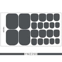 European Style Waterproof Toenail Stickers for Manicure