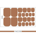 European Style Waterproof Toenail Stickers for Manicure