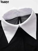 Evening Elegance Vintage Black Mesh Bodycon Maxi Dress