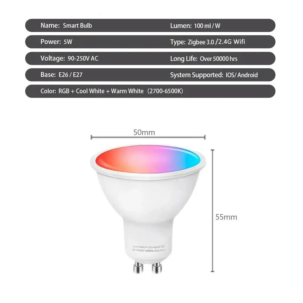 Ewelink GU10 Zigbee Smart Bulb Enhanced Lighting Control - OurLum.com