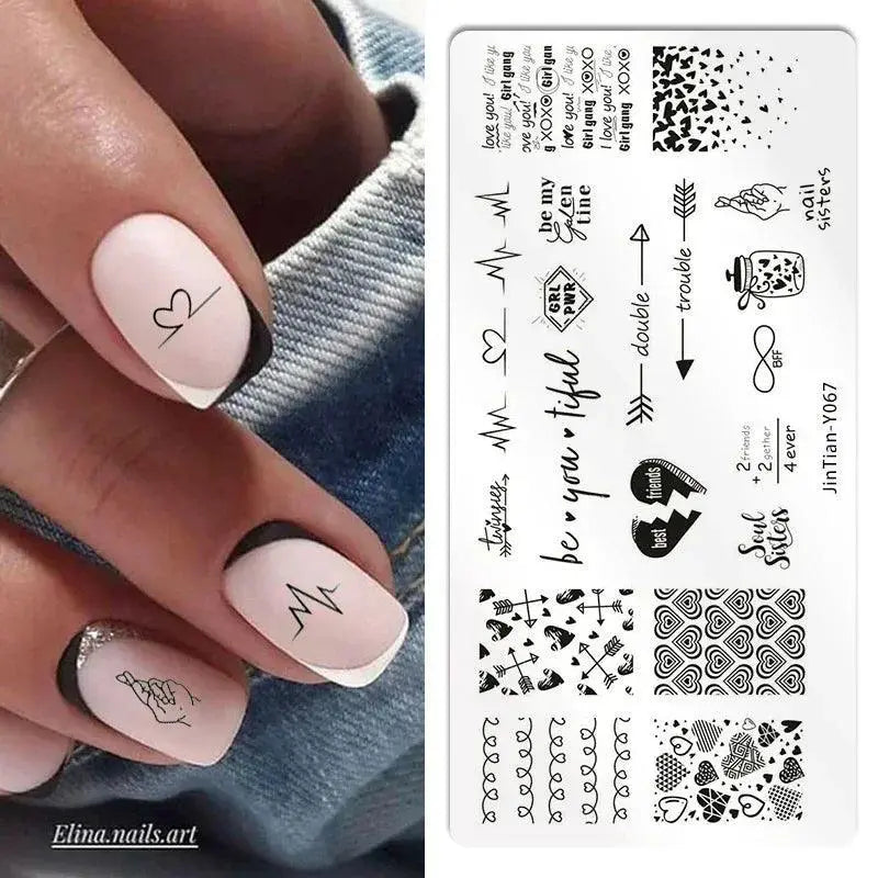 Exotic Animal Nail Art Stamping Plates for Manicures