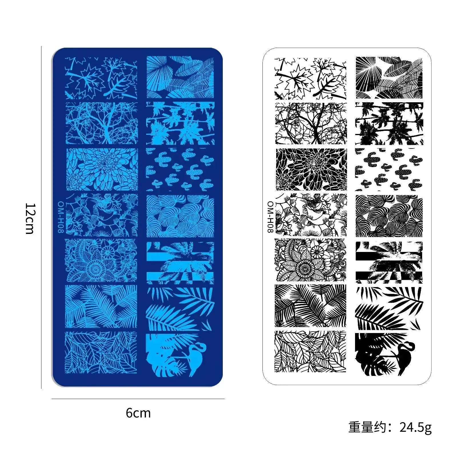 Exotic Animal Nail Art Stamping Plates for Manicures