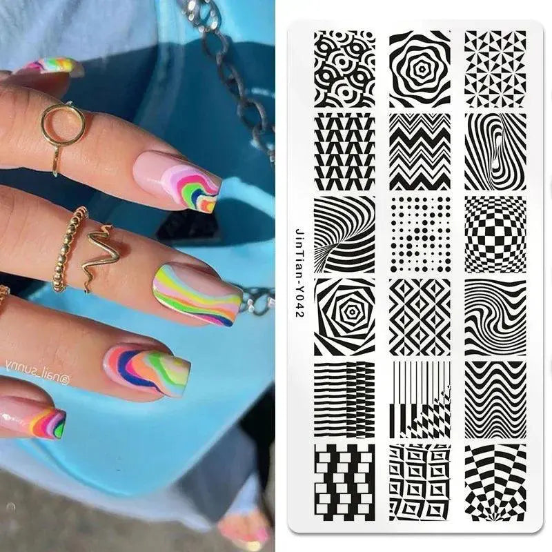 Exotic Animal Nail Art Stamping Plates for Manicures