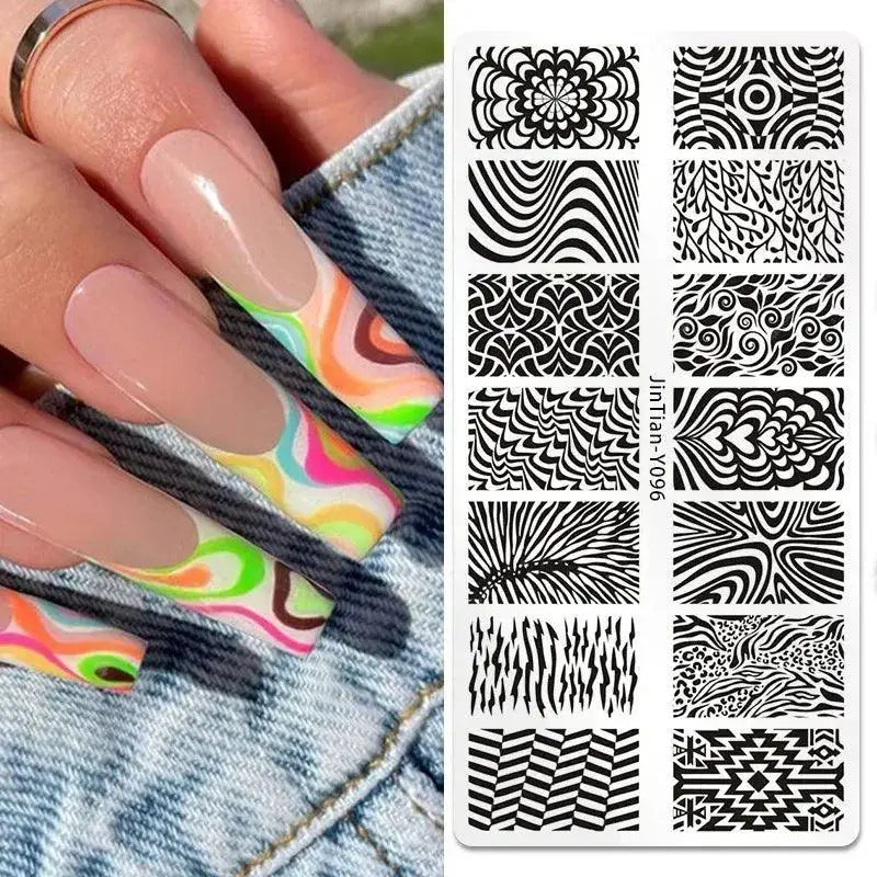 Exotic Animal Nail Art Stamping Plates for Manicures