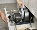 Space-Saving Pots And Pans Cabinet Rack