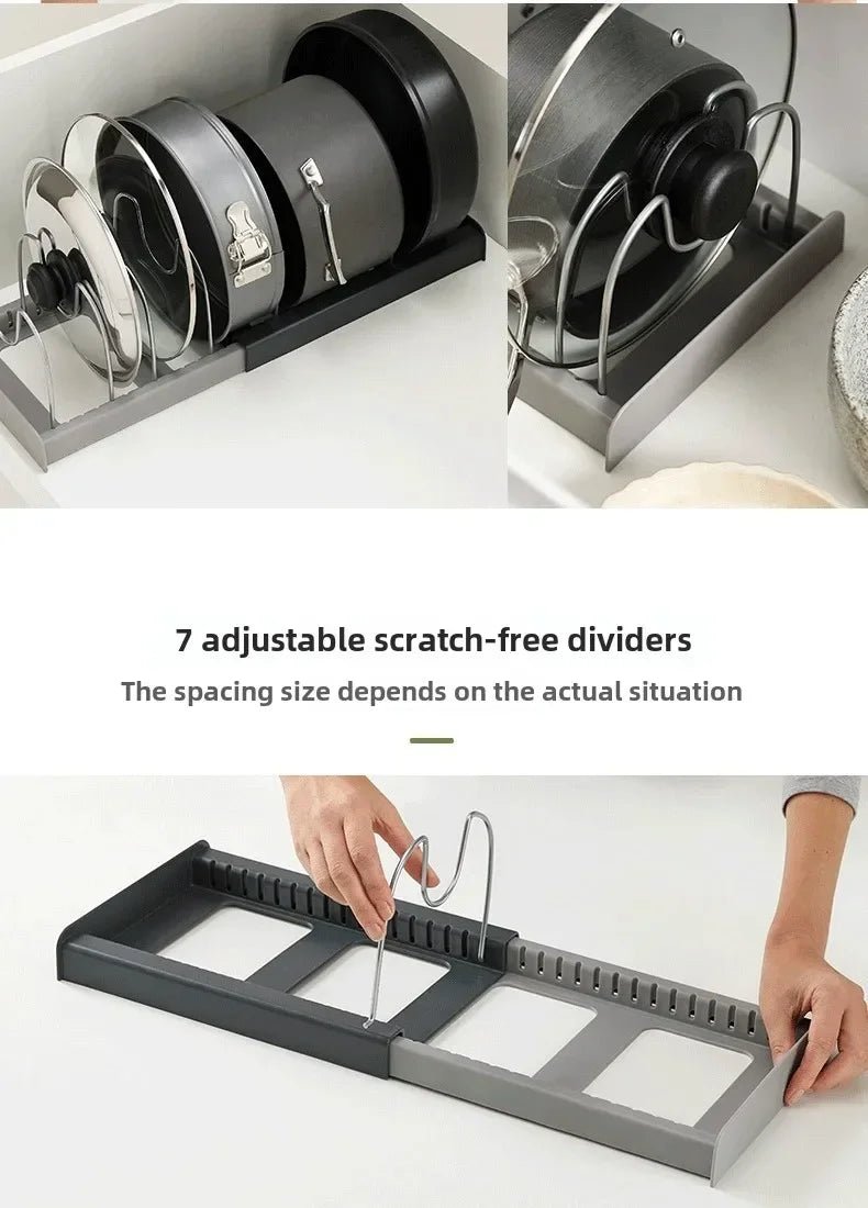 Space-Saving Pots And Pans Cabinet Rack — product view 10