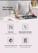 Space-Saving Pots And Pans Cabinet Rack