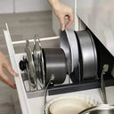 Space-Saving Pots And Pans Cabinet Rack