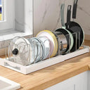 Expandable Stainless Steel Kitchen Pot Rack Organizer