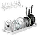 Expandable Stainless Steel Kitchen Pot Rack Organizer
