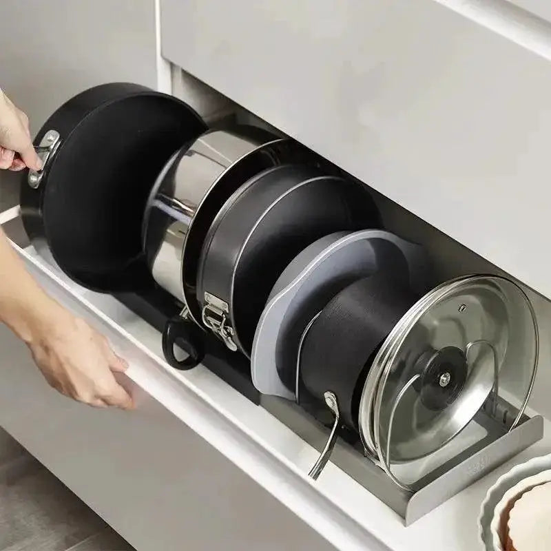 Premium Expandable Stainless Steel Pot And Pan Rack