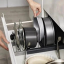 Space-Saving Pot Rack for Small Kitchen