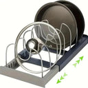 Premium Expandable Stainless Steel Pot And Pan Rack