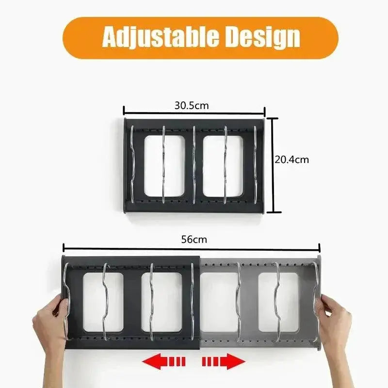Premium Expandable Stainless Steel Pot And Pan Rack