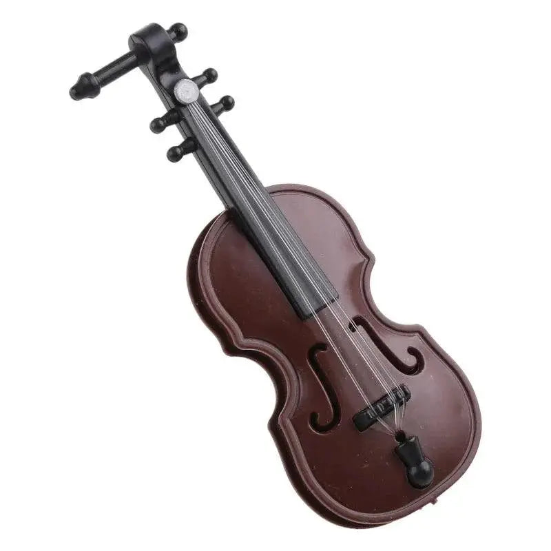 Exquisite Mini Violin Model With Stand For Dollhouse Decor