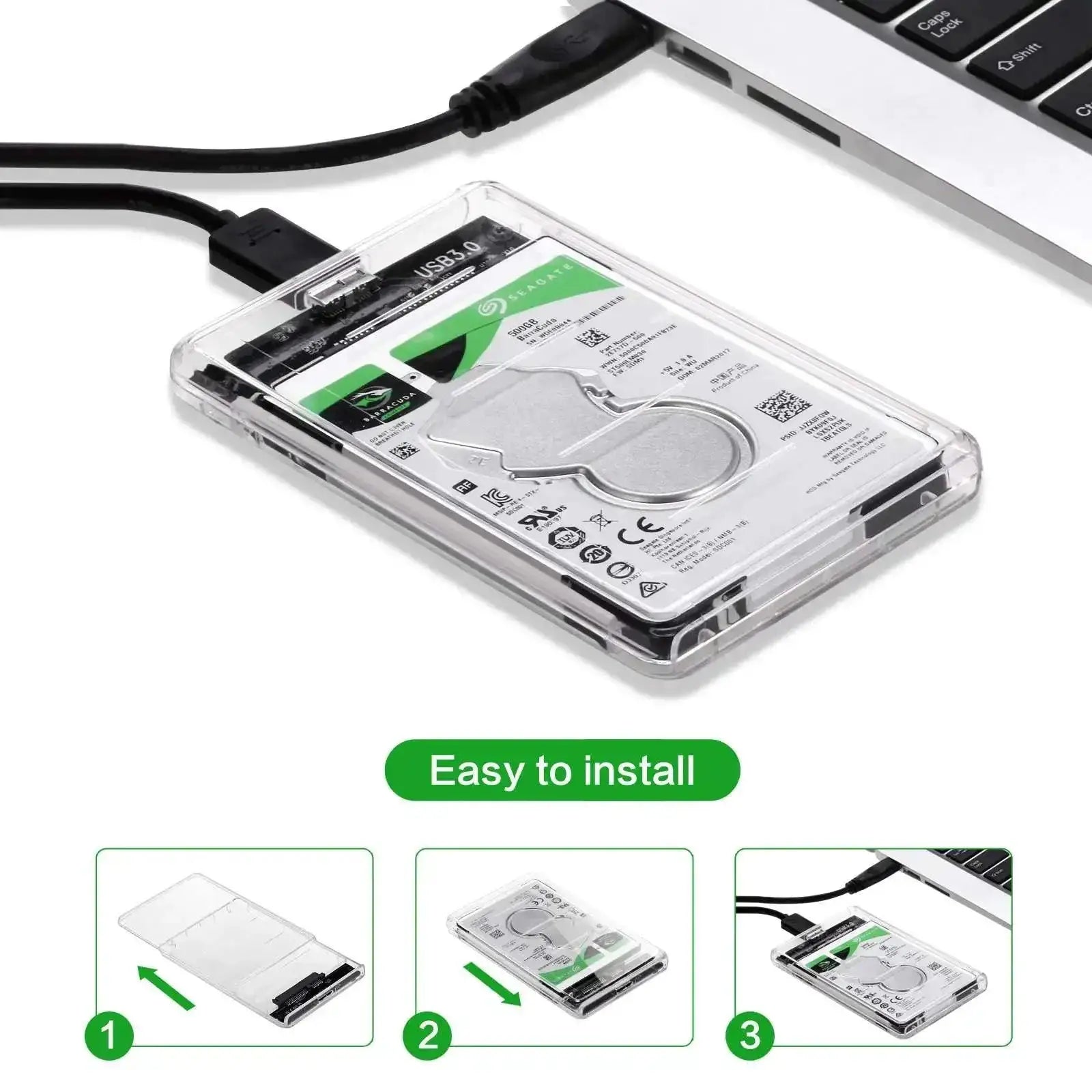 External HDD Enclosure Fast UASP Data Transfer Technology