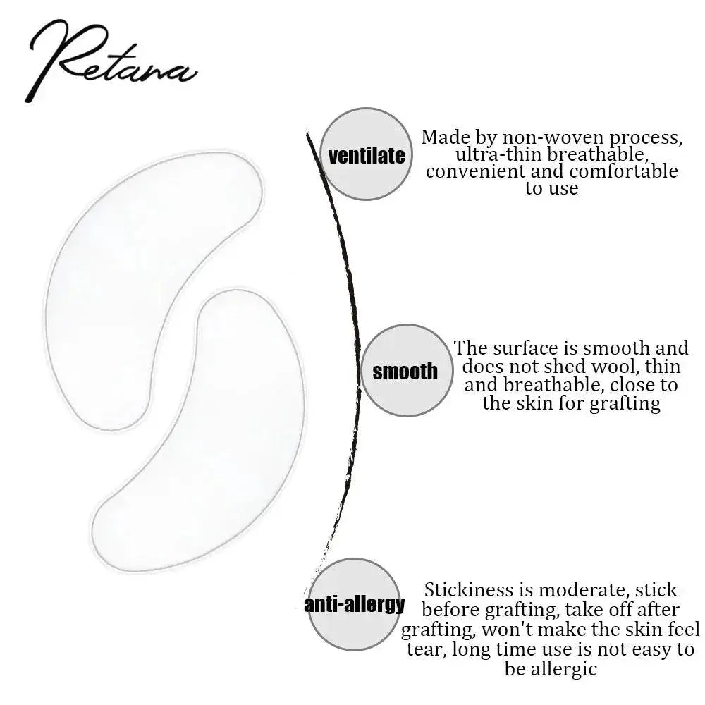 Eye Gel Patches for Seamless Eyelash Extensions 100 Pairs