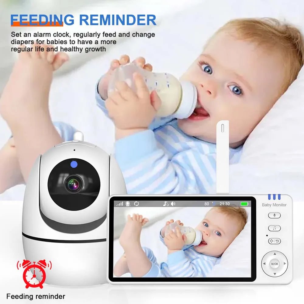 Eye4U 5 Inch Video Baby Monitor With Camera PTZ Zoom - Privacy First No WiFi Now