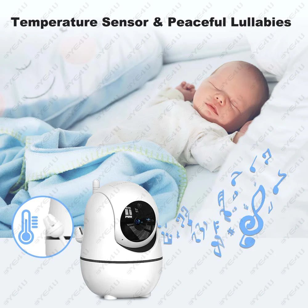 Eye4U 5 Inch Video Baby Monitor With Camera PTZ Zoom - Privacy First No WiFi Now