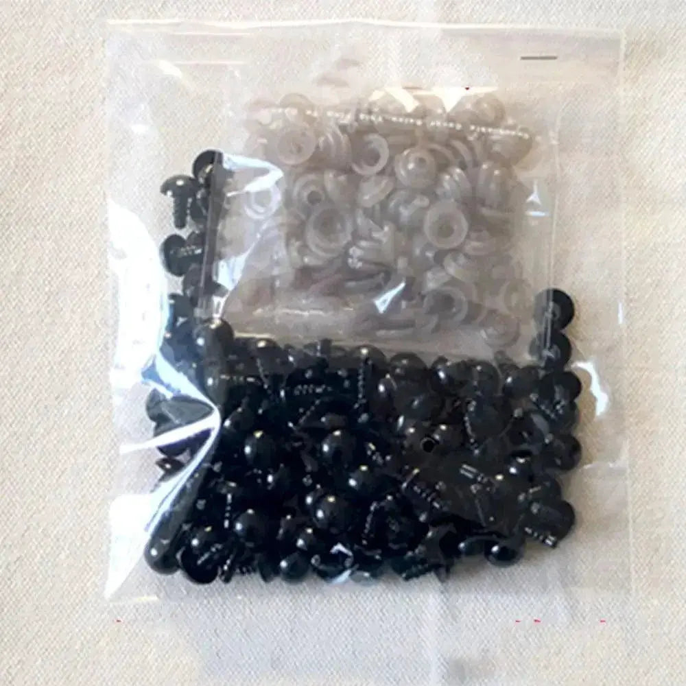 Eyeball Doll Accessories Black Plush Safety Eyes For Toys