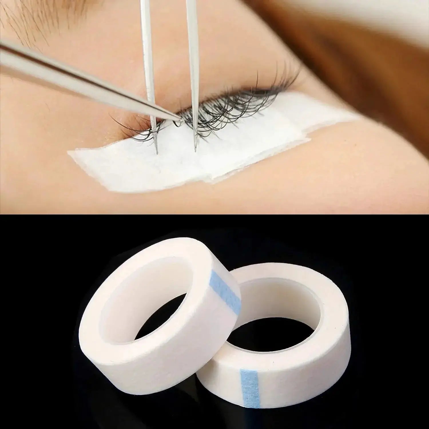 Eyelash Extension Adhesive Paper Tape Set Lint Free Cloth