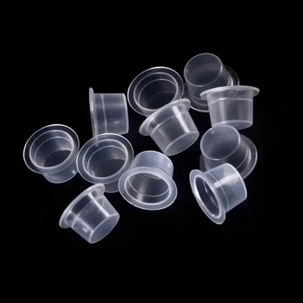 EZ Clear Plastic Microblading Ink Cups For Tattoo Supplies