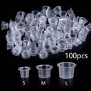 EZ Clear Plastic Microblading Ink Cups for Tattoo Supplies