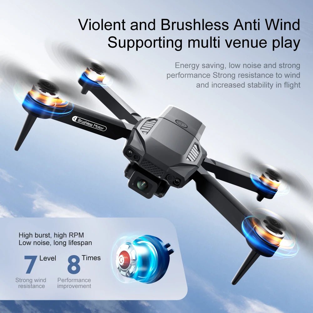 F198 Foldable Dual Camera Drone - 4K Ready With 1080P WiFi FPV Travel Quadcopter