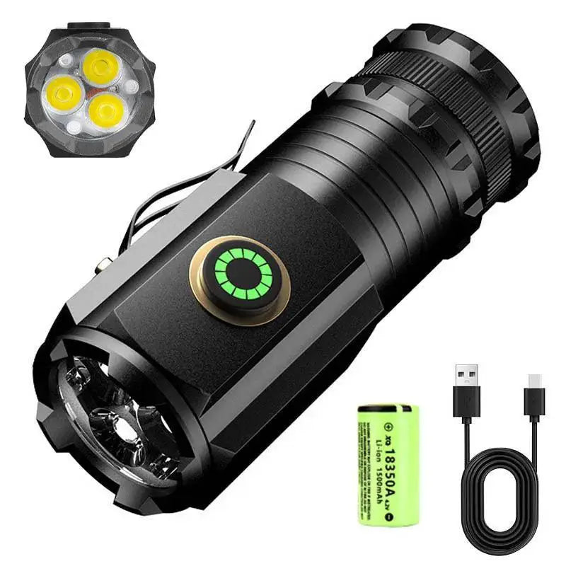 F350 LED Mini Flashlight Tactical Torch Hiking Emergencies