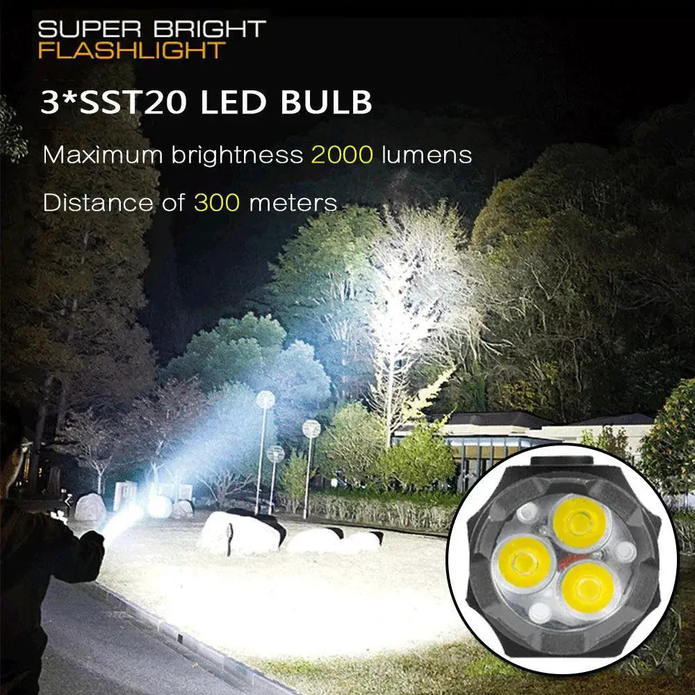 F350 LED Mini Flashlight Tactical Torch Hiking Emergencies