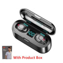 F9 TWS Bluetooth Earbuds with Charging Case Waterproof Audio