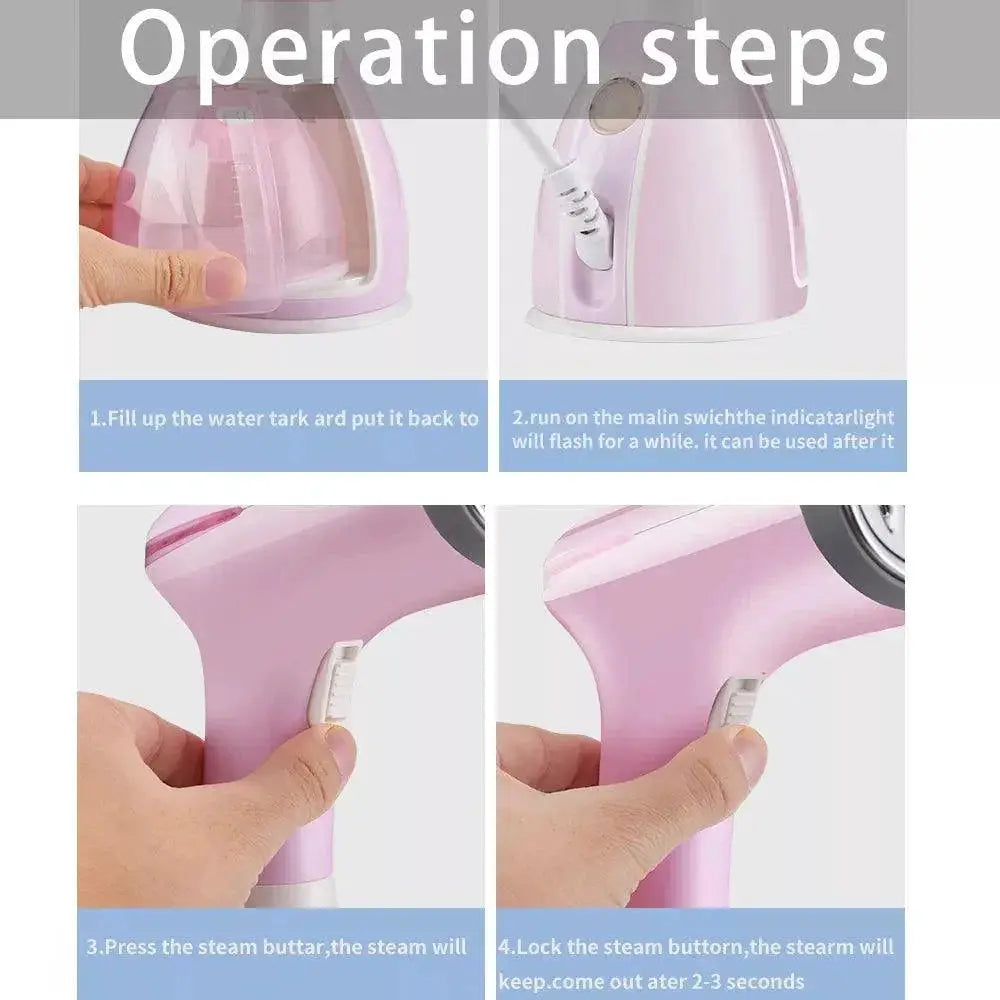 Compact Fabric Steamer For Wrinkle Free Clothes On The Go