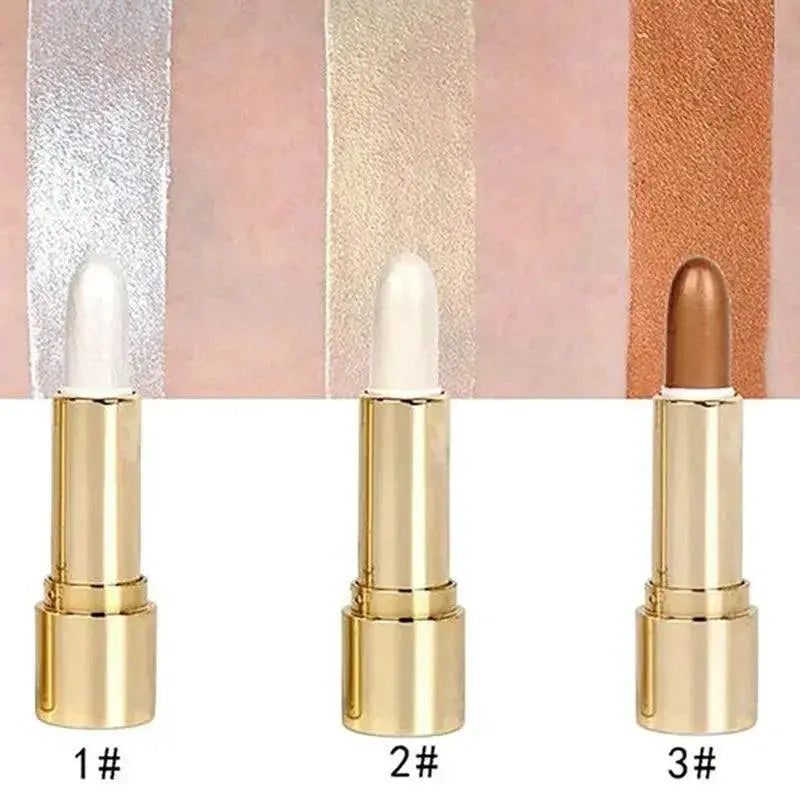 Face Glow Creamy Highlighter Bronzer Concealer 3 In 1 Stick