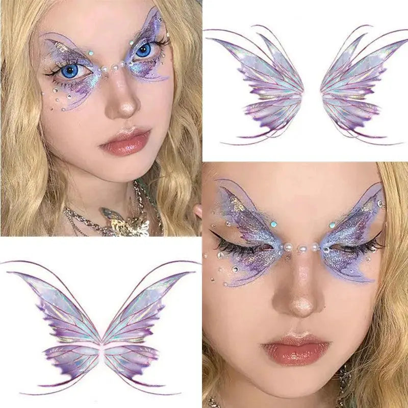 Fairy Butterfly Wings Tattoo Stickers Waterproof Body Art