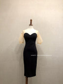 Fairy Mesh Slim Fit Beaded Dress for Magical Elegance