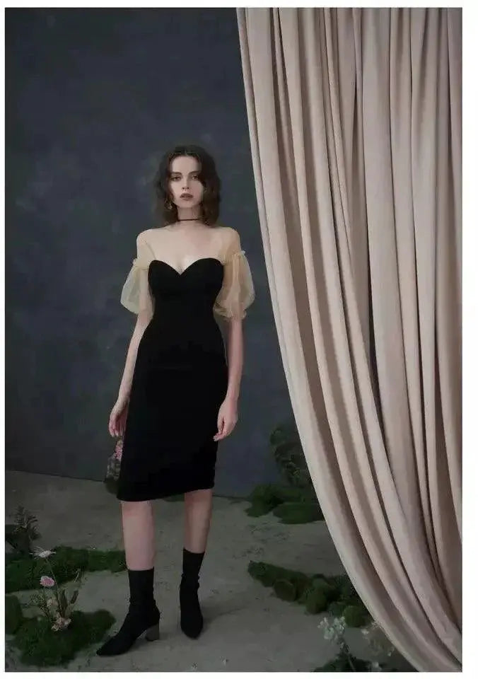 Fairy Mesh Beaded Dress Slim Fit For Magical Elegance