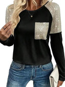 Warm Sequin Pullover for Women Shine
