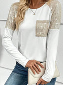 Warm Sequin Pullover for Women Shine