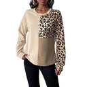 Warm Leopard Print Pullover for Women