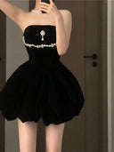 Fancy Tube Top Dress Spring Women's Elegant Chain Glam