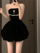 Fancy Tube Top Dress Spring Women's Elegant Chain Glam