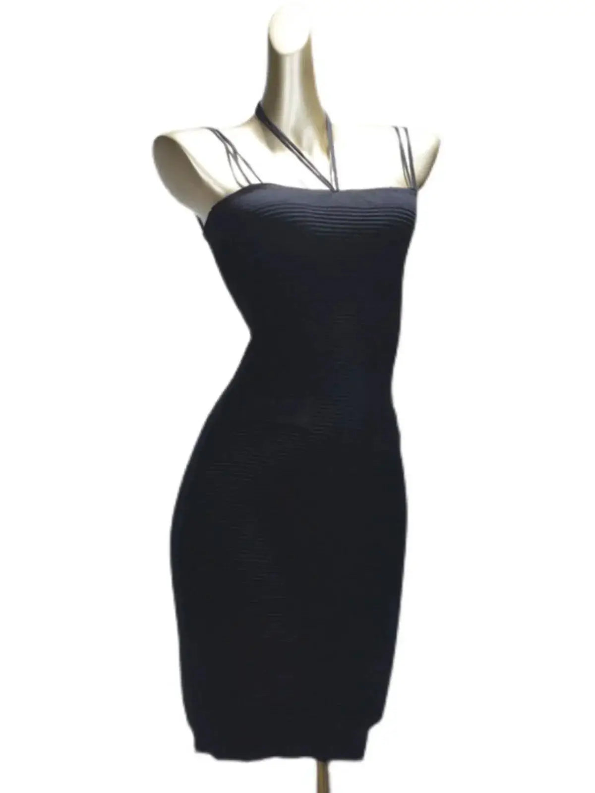 Fashion Beach Halter Dress Sexy Silhouette Style Chic