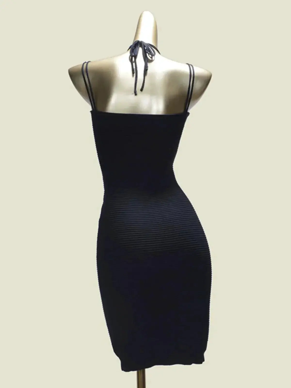 Fashion Beach Halter Dress Sexy Silhouette Style Chic