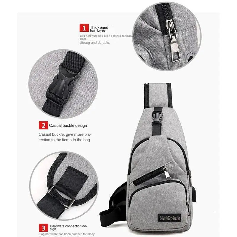 Fashion Casual Crossbody Bag for Men Small Shoulder Bag New