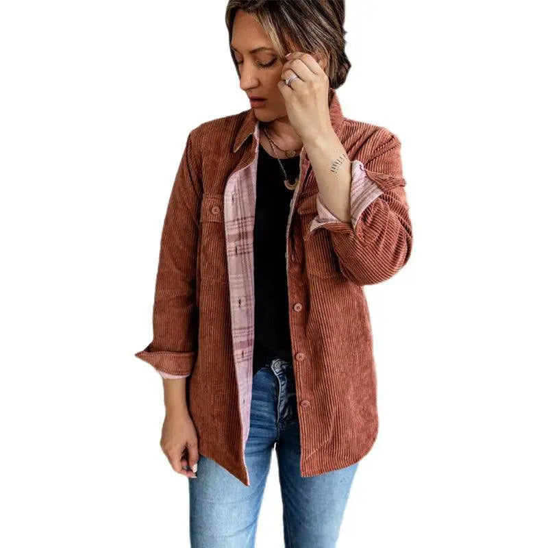European American Style Reversible Autumn Outwear Jacket