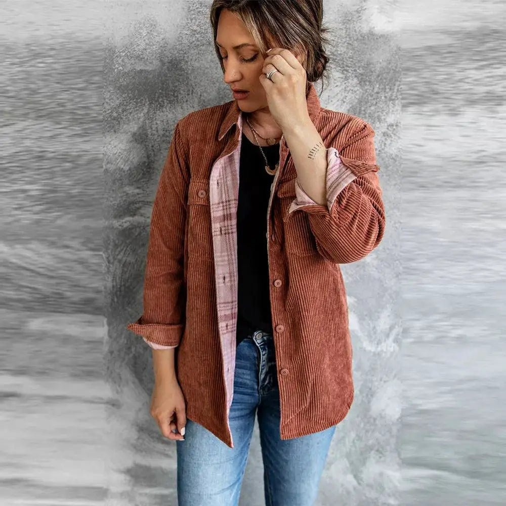 European American Style Reversible Autumn Outwear Jacket