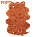 Fashion Idol Body Wave Ombre Crochet Hair Blonde Extensions