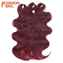 Fashion Idol Body Wave Ombre Crochet Hair Blonde Extensions
