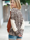 Leopard Stitching Tee for Women Comfort