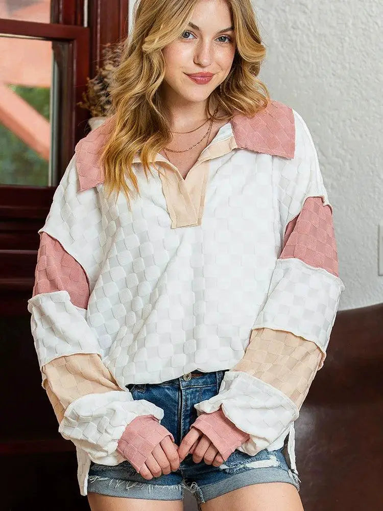 Fashion Loose All Matching Pullover Sweatshirt Women 2024